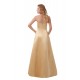 A-Line Strapless Long Satin Bridesmaid Dresses/Wedding Party Dresses BD010100