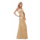 A-Line Strapless Long Satin Bridesmaid Dresses/Wedding Party Dresses BD010100