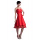 A-Line Spaghetti Strap Short Red Bridesmaid Dresses/Wedding Party Dresses BD010103