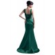 Trumpet/Mermaid V-Neck Long Satin Bridesmaid Dresses/Wedding Party Dresses BD010106