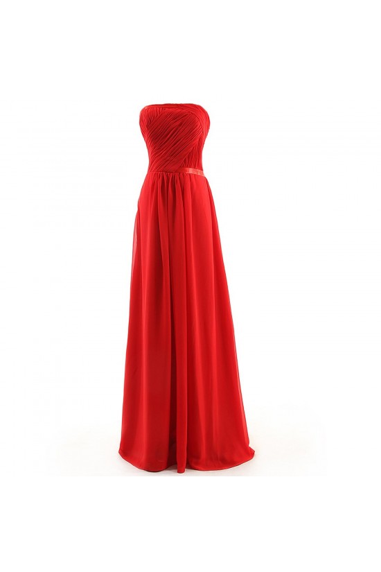 A-Line Strapless Long Chiffon Bridesmaid Dresses/Wedding Party Dresses BD010107 A-Line Strapless Long Chiffon Bridesmaid Dresses/Wedding Party Dresses BD010107