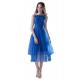 A-Line Spaghetti Strap Pleated Blue Bridesmaid Dresses/Wedding Party Dresses BD010113
