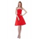 A-Line Strapless Short Red Bridesmaid Dresses/Wedding Party Dresses BD010124 A-Line Strapless Short Red Bridesmaid Dresses/Wedding Party Dresses BD010124