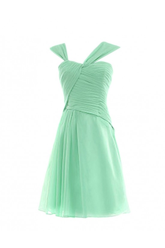 Short/Mini Mint Green Chiffon Bridesmaid Dresses/Wedding Party Dresses BD010128