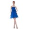 A-Line Strapless Short/Mini Blue Bridesmaid Dresses/Wedding Party Dresses BD010145