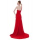 A-Line One-Shoulder Long Red Chiffon Bridesmaid Dresses/Wedding Party Dresses BD010158 A-Line One-Shoulder Long Red Chiffon Bridesmaid Dresses/Wedding Party Dresses BD010158
