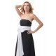 A-Line Strapless Black White Long Chiffon Bridesmaid Dresses/Wedding Party Dresses BD010170 A-Line Strapless Black White Long Chiffon Bridesmaid Dresses/Wedding Party Dresses BD010170