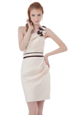Short/Mini One-Shoulder Bridesmaid Dresses/Wedding Party Dresses BD010172
