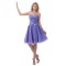A-Line Short Beaded Purple Bridesmaid Dresses/Wedding Party Dresses BD010175