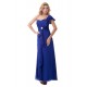 Sheath/Column One-Shoulder Royal Blue Long Chiffon Bridesmaid Dresses/Wedding Party Dresses BD010179
