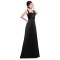 A-Line Straps Sleeveless Long Black Satin Bridesmaid Dresses/Wedding Party Dresses BD010187