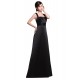 A-Line Straps Sleeveless Long Black Satin Bridesmaid Dresses/Wedding Party Dresses BD010187 A-Line Straps Sleeveless Long Black Satin Bridesmaid Dresses/Wedding Party Dresses BD010187