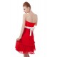 A-Line Strapless Short Red Pleated Bridesmaid Dresses/Wedding Party Dresses BD010197 A-Line Strapless Short Red Pleated Bridesmaid Dresses/Wedding Party Dresses BD010197
