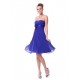 A-Line Strapless Royal Blue Chiffon Short Bridesmaid Dresses/Wedding Party Dresses BD010225 A-Line Strapless Royal Blue Chiffon Short Bridesmaid Dresses/Wedding Party Dresses BD010225