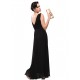 A-Line V-Neck Black Long Chiffon Bridesmaid Dresses/Wedding Party Dresses BD010236 A-Line V-Neck Black Long Chiffon Bridesmaid Dresses/Wedding Party Dresses BD010236