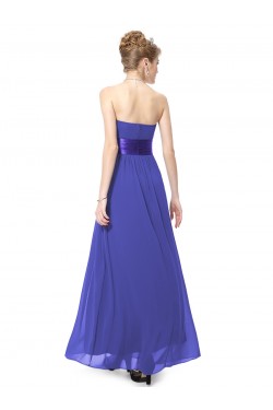 A-Line Empire Strapless Long Chiffon Bridesmaid Dresses/Wedding Party Dresses/Maternity Dresses BD010254