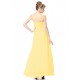 Empire Long Yellow Beaded Chiffon Bridesmaid Dresses/Maternity Evening Dresses BD010261