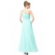 A-Line One-Shoulder Long Chiffon Bridesmaid Dresses/Evening Dresses BD010263