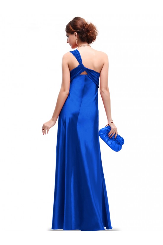 Empire One-Shoulder Royal Blue Long Chiffon Bridesmaid Dresses/Evening Dresses BD010268 Empire One-Shoulder Royal Blue Long Chiffon Bridesmaid Dresses/Evening Dresses BD010268
