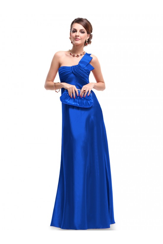 Empire One-Shoulder Royal Blue Long Chiffon Bridesmaid Dresses/Evening Dresses BD010268 Empire One-Shoulder Royal Blue Long Chiffon Bridesmaid Dresses/Evening Dresses BD010268