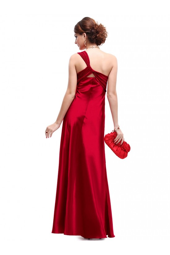 Empire One-Shoulder Red Long Chiffon Bridesmaid Dresses/Evening Dresses BD010270 Empire One-Shoulder Red Long Chiffon Bridesmaid Dresses/Evening Dresses BD010270