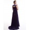 A-Line Long Purple Chiffon Bridesmaid Dresses/Evening Dresses BD010274