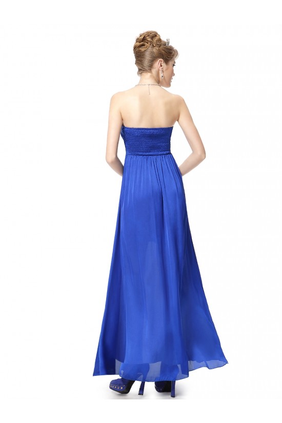 A-Line Strapless Long Royal Blue Chiffon Bridesmaid Dresses/Evening Dresses BD010279 A-Line Strapless Long Royal Blue Chiffon Bridesmaid Dresses/Evening Dresses BD010279