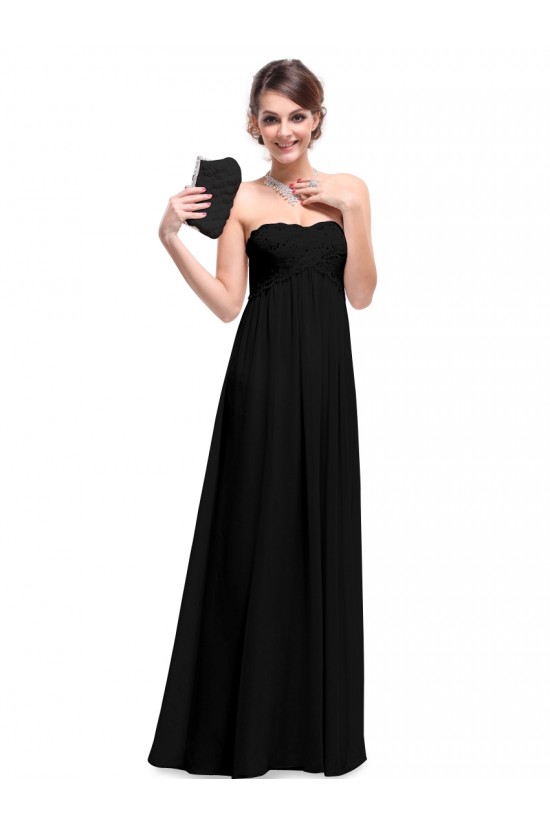 Empire Long Black Chiffon Bridesmaid Dresses/Evening Dresses/Maternity Dresses BD010283 Empire Long Black Chiffon Bridesmaid Dresses/Evening Dresses/Maternity Dresses BD010283