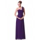 A-Line One-Shoulder Sweetheart Long Purple Chiffon Bridesmaid Dresses/Evening Dresses BD010287 A-Line One-Shoulder Sweetheart Long Purple Chiffon Bridesmaid Dresses/Evening Dresses BD010287