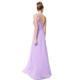 A-Line One-Shoulder Sweetheart Long Lilac Chiffon Bridesmaid Dresses/Evening Dresses BD010288