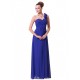 A-Line One-Shoulder Sweetheart Long Royal Blue Chiffon Bridesmaid Dresses/Evening Dresses BD010289 A-Line One-Shoulder Sweetheart Long Royal Blue Chiffon Bridesmaid Dresses/Evening Dresses BD010289