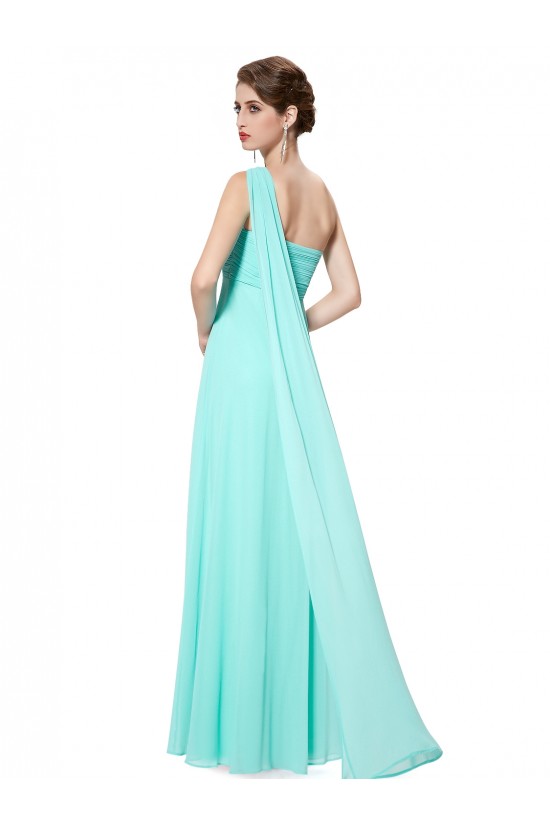 Empire One-Shoulder Long Light Blue Chiffon Bridesmaid Dresses/Evening Dresses/Maternity Dresses BD010293 Empire One-Shoulder Long Light Blue Chiffon Bridesmaid Dresses/Evening Dresses/Maternity Dresses BD010293