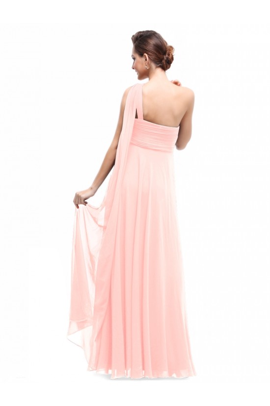 Empire One-Shoulder Long Pink Chiffon Bridesmaid Dresses/Evening Dresses/Maternity Dresses BD010294 Empire One-Shoulder Long Pink Chiffon Bridesmaid Dresses/Evening Dresses/Maternity Dresses BD010294