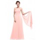 Empire One-Shoulder Long Pink Chiffon Bridesmaid Dresses/Evening Dresses/Maternity Dresses BD010294 Empire One-Shoulder Long Pink Chiffon Bridesmaid Dresses/Evening Dresses/Maternity Dresses BD010294