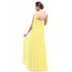 Empire One-Shoulder Long Yellow Chiffon Bridesmaid Dresses/Evening Dresses/Maternity Dresses BD010298 Empire One-Shoulder Long Yellow Chiffon Bridesmaid Dresses/Evening Dresses/Maternity Dresses BD010298