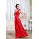 Empire One-Shoulder Long Red Chiffon Bridesmaid Dresses/Evening Dresses/Maternity Dresses BD010304 Empire One-Shoulder Long Red Chiffon Bridesmaid Dresses/Evening Dresses/Maternity Dresses BD010304