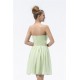 A-Line Strapless Short Green Chiffon Bridesmaid Dresses/Wedding Party Dresses BD010313 A-Line Strapless Short Green Chiffon Bridesmaid Dresses/Wedding Party Dresses BD010313