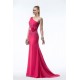 Sheath One-Shoulder Hot Pink Beaded Long Chiffon Bridesmaid Dresses/Evening Dresses BD010315 Sheath One-Shoulder Hot Pink Beaded Long Chiffon Bridesmaid Dresses/Evening Dresses BD010315