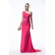 Sheath One-Shoulder Hot Pink Beaded Long Chiffon Bridesmaid Dresses/Evening Dresses BD010315 Sheath One-Shoulder Hot Pink Beaded Long Chiffon Bridesmaid Dresses/Evening Dresses BD010315