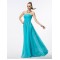 A-Line Strapless Long Blue Chiffon Bridesmaid Dresses/Wedding Party Dresses BD010318