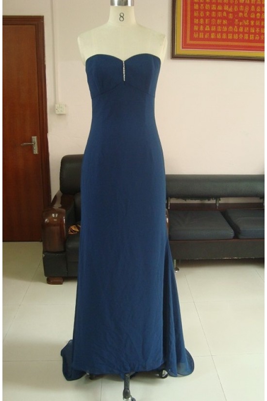 A-Line Removable One-Shoulder Long Blue Chiffon Bridesmaid Dresses/Wedding Party Dresses BD010326 A-Line Removable One-Shoulder Long Blue Chiffon Bridesmaid Dresses/Wedding Party Dresses BD010326
