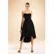 High Low Strapless Black Chiffon Bridesmaid Dresses/Wedding Party Dresses BD010364 High Low Strapless Black Chiffon Bridesmaid Dresses/Wedding Party Dresses BD010364