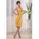 Spaghetti Strap Short Yellow Bridesmaid Dresses/Wedding Party Dresses BD010367