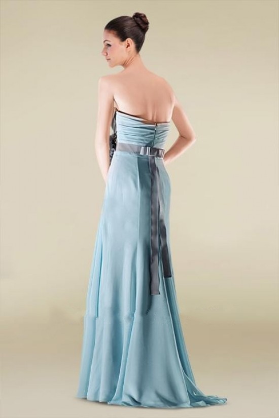 A-Line Sweetheart Long Blue Chiffon Bridesmaid Dresses/Wedding Party Dresses BD010390 A-Line Sweetheart Long Blue Chiffon Bridesmaid Dresses/Wedding Party Dresses BD010390
