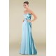 A-Line Sweetheart Long Blue Chiffon Bridesmaid Dresses/Wedding Party Dresses BD010390
