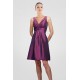 A-Line V-Neck Short Taffeta Bridesmaid Dresses/Wedding Party Dresses BD010427