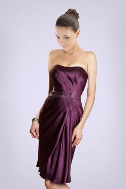 Short/Mini Strapless Bridesmaid Dresses/Wedding Party Dresses BD010431