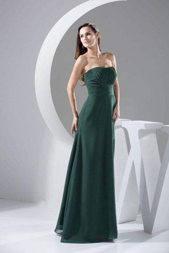 A-Line Strapless Long Chiffon Bridesmaid Dresses/Wedding Party Dresses BD010436 A-Line Strapless Long Chiffon Bridesmaid Dresses/Wedding Party Dresses BD010436