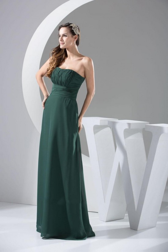 A-Line Strapless Long Chiffon Bridesmaid Dresses/Wedding Party Dresses BD010436 A-Line Strapless Long Chiffon Bridesmaid Dresses/Wedding Party Dresses BD010436