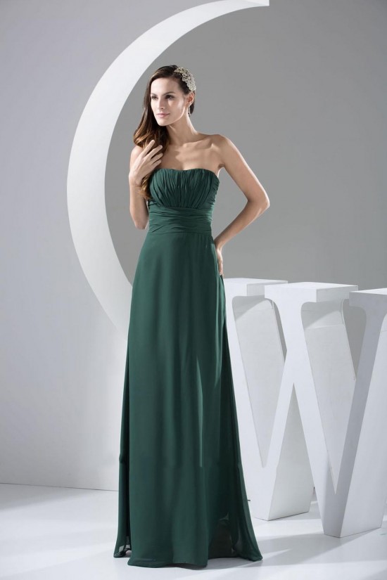 A-Line Strapless Long Chiffon Bridesmaid Dresses/Wedding Party Dresses BD010436 A-Line Strapless Long Chiffon Bridesmaid Dresses/Wedding Party Dresses BD010436